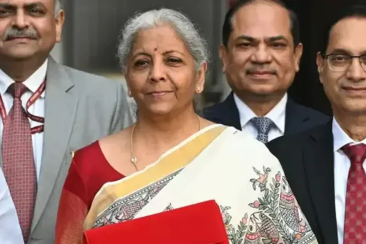 Finance Minister Nirmala Sitharaman presenting the Union Budget 2025, focusing on potential relief measures for the middle class and economic reforms.