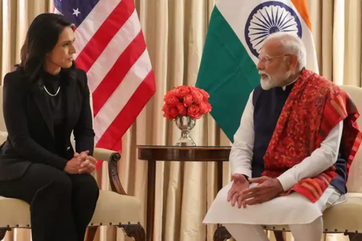 PM Modi and Tulsi Gabbard meet in Washington, boosting India-US diplomatic ties.