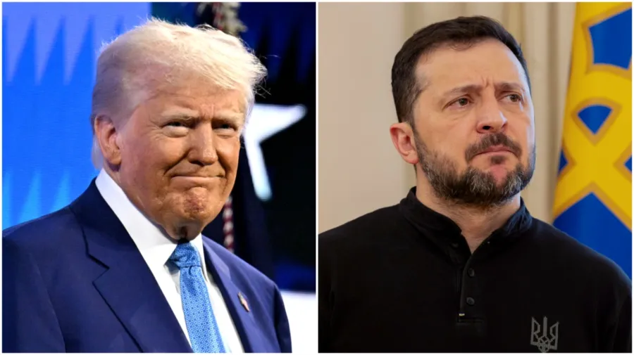 Donald Trump and Ukraine’s President Zelensky in a growing political dispute, heightening tensions between the U.S. and Ukraine.