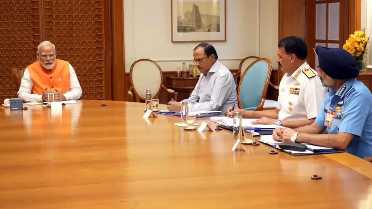 Prime Minister Modi at security meeting on India’s response to Pahalgam terror attack