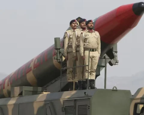 Illustration of Pakistan’s long-range missile system under development