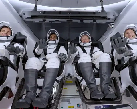 Shubhanshu Shukla aboard SpaceX Dragon capsule docking with ISS during Axiom 4 Mission