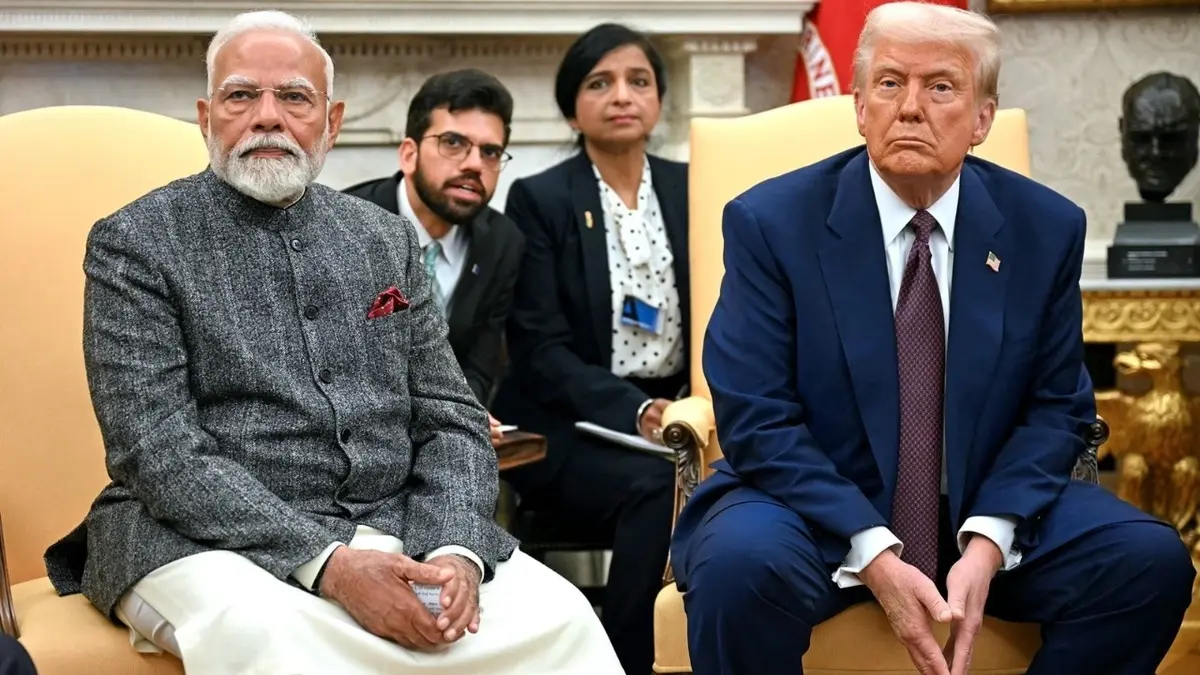 Prime Minister Narendra Modi and US President Donald Trump pledge to resolve trade and tariff disputes amid Russia-related tensions.