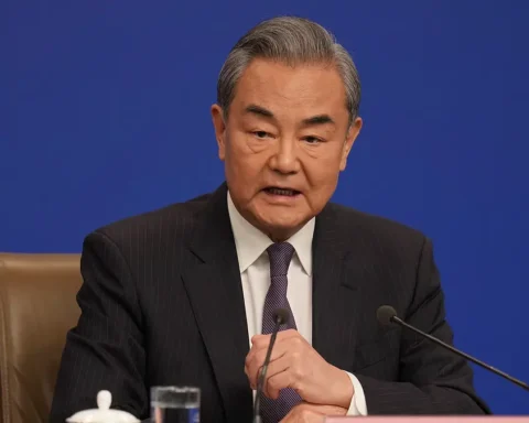 External Affairs Minister S Jaishankar with Chinese Foreign Minister Wang Yi amid India-China diplomatic engagement discussions.