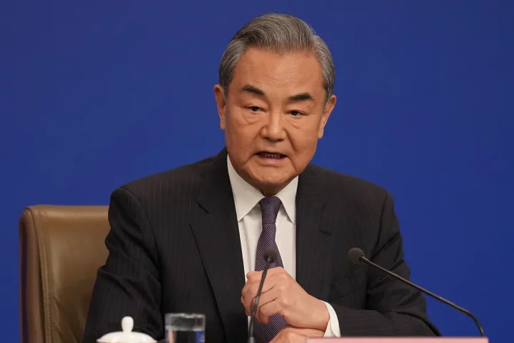 External Affairs Minister S Jaishankar with Chinese Foreign Minister Wang Yi amid India-China diplomatic engagement discussions.