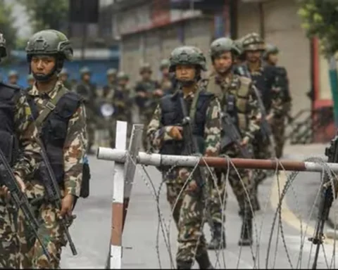 Nepal Army patrols Birgunj streets as curfew is imposed following communal unrest triggered by a TikTok video near the India-Nepal border