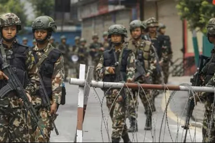 Nepal Army patrols Birgunj streets as curfew is imposed following communal unrest triggered by a TikTok video near the India-Nepal border