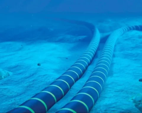 Map showing Red Sea undersea internet cables at risk amid US-Iran conflict, highlighting potential impact on India’s digital connectivity and global data routes.