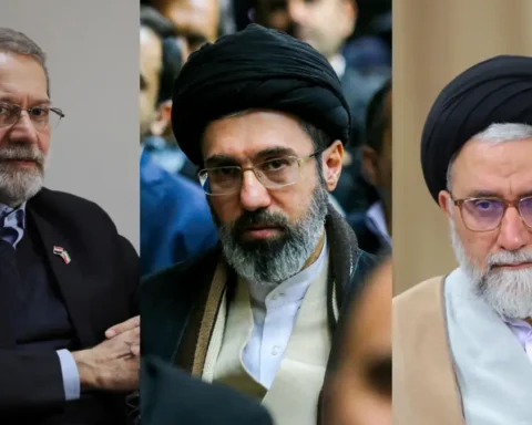 Iran leadership crisis showing power shift after deaths of Ali Khamenei and Ali Larijani, with IRGC emerging as the dominant authority.