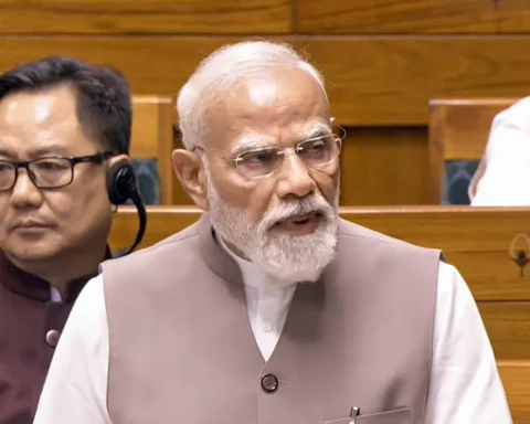 Prime Minister Narendra Modi addressing Rajya Sabha on US-Iran war impact, highlighting energy crisis, inflation risks, and India’s preparedness strategy.