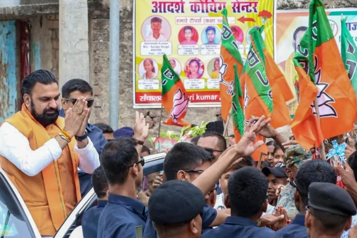 Samrat Choudhary cabinet expansion in Bihar amid youth protests over unemployment, teacher recruitment delays, and political debate surrounding governance and dynasty politics.