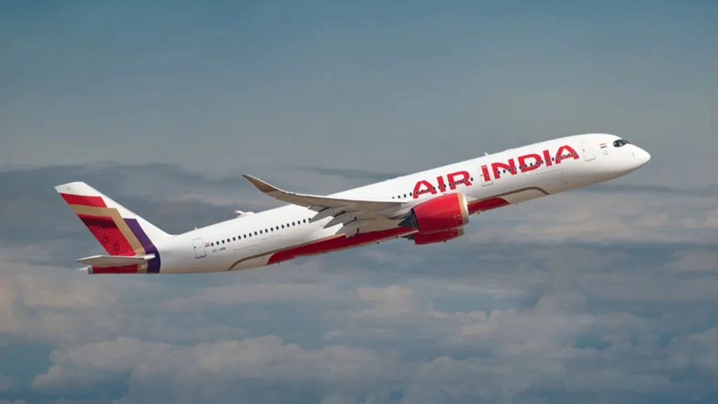 Air India upgraded Boeing 777-300ER aircraft operating on the Delhi–Melbourne international route