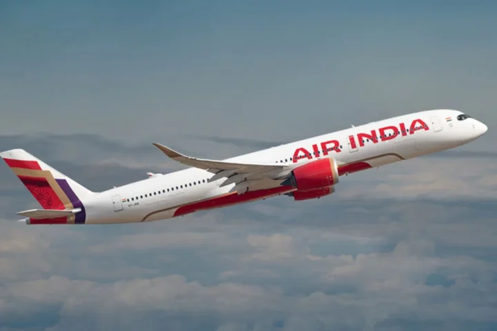 Air India upgraded Boeing 777-300ER aircraft operating on the Delhi–Melbourne international route